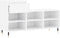 vidaXL - Schoenenkast - 102x36x60 - cm - bewerkt - hout - hoogglans - wit