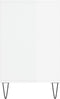 vidaXL - Schoenenkast - 102x36x60 - cm - bewerkt - hout - hoogglans - wit