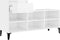 vidaXL - Schoenenkast - 102x36x60 - cm - bewerkt - hout - hoogglans - wit