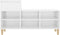 vidaXL - Schoenenkast - 102x36x60 - cm - bewerkt - hout - hoogglans - wit