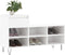 vidaXL - Schoenenkast - 102x36x60 - cm - bewerkt - hout - hoogglans - wit