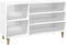 vidaXL - Schoenenkast - 102x36x60 - cm - bewerkt - hout - hoogglans - wit