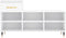 vidaXL - Schoenenkast - 102x36x60 - cm - bewerkt - hout - hoogglans - wit