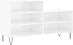 vidaXL-Schoenenkast-102x36x60-cm-bewerkt-hout-hoogglans-wit