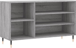 vidaXL - Schoenenkast - 102x36x60 - cm - bewerkt - hout - sonoma - grijs