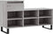 vidaXL - Schoenenkast - 102x36x60 - cm - bewerkt - hout - sonoma - grijs