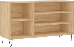 vidaXL - Schoenenkast - 102x36x60 - cm - bewerkt - hout - sonoma - eikenkleurig
