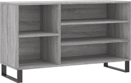 vidaXL - Schoenenkast - 102x36x60 - cm - bewerkt - hout - sonoma - grijs