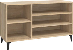 vidaXL - Schoenenkast - 102x36x60 - cm - bewerkt - hout - sonoma - eikenkleurig