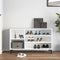 vidaXL - Schoenenkast - 102x36x60 - cm - bewerkt - hout - sonoma - grijs