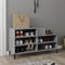 vidaXL - Schoenenkast - 102x36x60 - cm - bewerkt - hout - sonoma - grijs