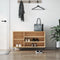 vidaXL - Schoenenkast - 102x36x60 - cm - bewerkt - hout - sonoma - eikenkleurig