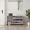 vidaXL - Schoenenkast - 102x36x60 - cm - bewerkt - hout - sonoma - grijs