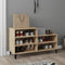 vidaXL - Schoenenkast - 102x36x60 - cm - bewerkt - hout - sonoma - eikenkleurig