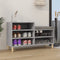 vidaXL - Schoenenkast - 102x36x60 - cm - bewerkt - hout - sonoma - grijs
