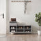 vidaXL - Schoenenkast - 102x36x60 - cm - bewerkt - hout - sonoma - grijs
