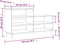 vidaXL - Schoenenkast - 102x36x60 - cm - bewerkt - hout - sonoma - grijs