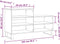 vidaXL - Schoenenkast - 102x36x60 - cm - bewerkt - hout - sonoma - eikenkleurig