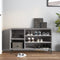 vidaXL - Schoenenkast - 102x36x60 - cm - bewerkt - hout - sonoma - grijs