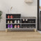 vidaXL - Schoenenkast - 102x36x60 - cm - bewerkt - hout - sonoma - grijs