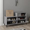 vidaXL - Schoenenkast - 102x36x60 - cm - bewerkt - hout - sonoma - grijs