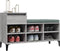 vidaXL - Schoenenkast - 102x36x60 - cm - bewerkt - hout - sonoma - grijs