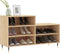 vidaXL - Schoenenkast - 102x36x60 - cm - bewerkt - hout - sonoma - eikenkleurig