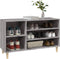 vidaXL - Schoenenkast - 102x36x60 - cm - bewerkt - hout - sonoma - grijs