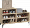 vidaXL - Schoenenkast - 102x36x60 - cm - bewerkt - hout - sonoma - eikenkleurig