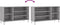 vidaXL - Schoenenkast - 102x36x60 - cm - bewerkt - hout - sonoma - grijs