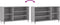 vidaXL - Schoenenkast - 102x36x60 - cm - bewerkt - hout - sonoma - grijs