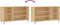 vidaXL - Schoenenkast - 102x36x60 - cm - bewerkt - hout - sonoma - eikenkleurig