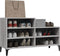 vidaXL - Schoenenkast - 102x36x60 - cm - bewerkt - hout - sonoma - grijs