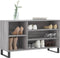 vidaXL - Schoenenkast - 102x36x60 - cm - bewerkt - hout - sonoma - grijs