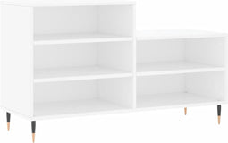 vidaXL - Schoenenkast - 102x36x60 - cm - bewerkt - hout - wit