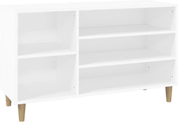vidaXL - Schoenenkast - 102x36x60 - cm - bewerkt - hout - wit