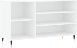 vidaXL - Schoenenkast - 102x36x60 - cm - bewerkt - hout - wit