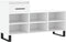 vidaXL - Schoenenkast - 102x36x60 - cm - bewerkt - hout - wit