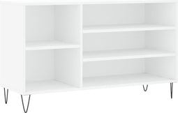 vidaXL - Schoenenkast - 102x36x60 - cm - bewerkt - hout - wit