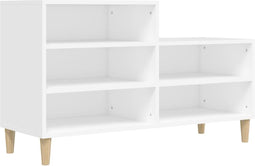 vidaXL - Schoenenkast - 102x36x60 - cm - bewerkt - hout - wit