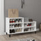 vidaXL - Schoenenkast - 102x36x60 - cm - bewerkt - hout - wit
