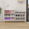 vidaXL - Schoenenkast - 102x36x60 - cm - bewerkt - hout - wit