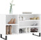vidaXL - Schoenenkast - 102x36x60 - cm - bewerkt - hout - wit