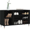 vidaXL - Schoenenkast - 102x36x60 - cm - bewerkt - hout - zwart