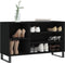 vidaXL - Schoenenkast - 102x36x60 - cm - bewerkt - hout - zwart