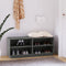 vidaXL - Schoenenkast - 110x34x45 - cm - massief - grenenhout - grijs