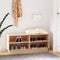 vidaXL - Schoenenkast - 110x34x45 - cm - massief - grenenhout