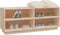 vidaXL - Schoenenkast - 110x34x45 - cm - massief - grenenhout