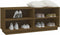 vidaXL - Schoenenkast - 110x34x45 - cm - massief - grenenhout - honingbruin