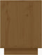 vidaXL - Schoenenkast - 110x34x45 - cm - massief - grenenhout - honingbruin